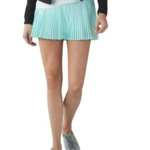 Lululemon Pleat to Street Skirt/Skort, teal, size 10 - excellent condition